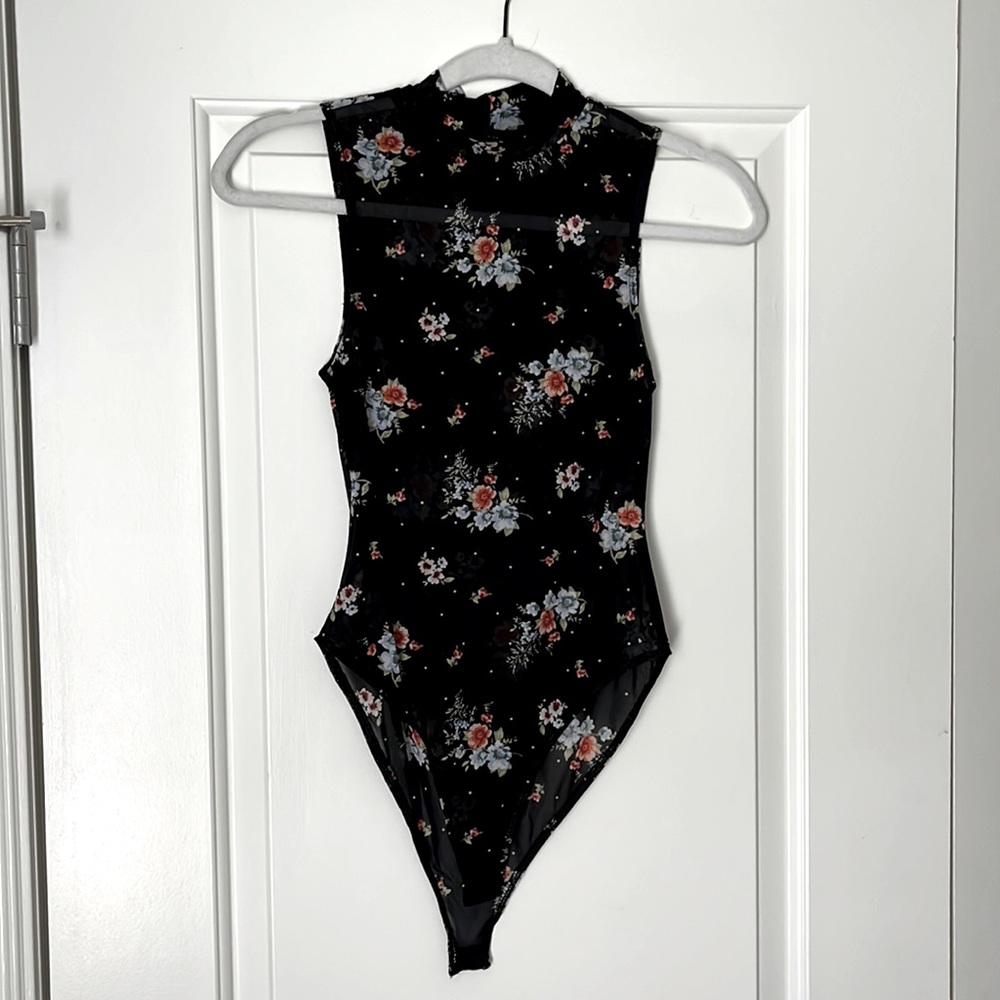 NEW Floral mesh bodysuit